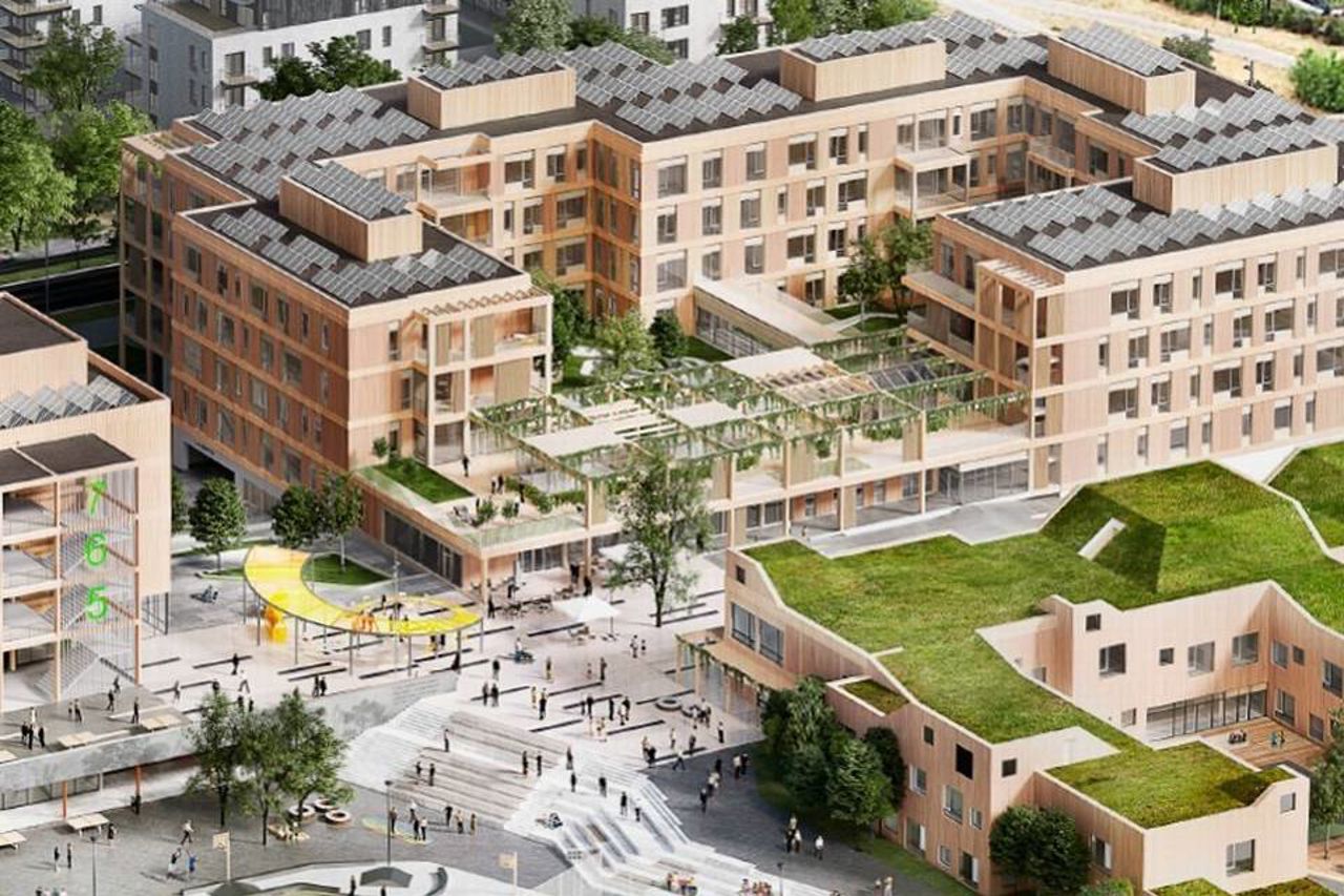 Prosjektbilde fra tetting av teknisk rom i industribygg